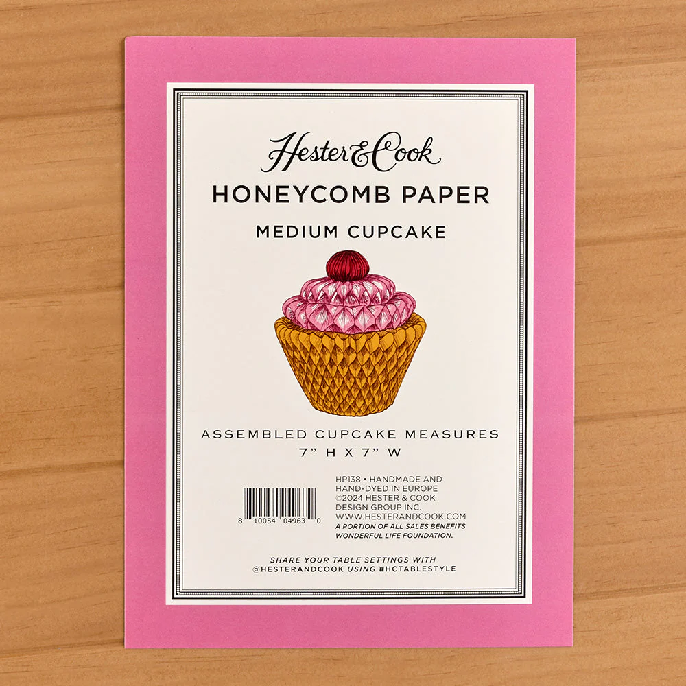 Hester & Cook Honeycomb Paper Party Decorations, Cupcakes - Image 4