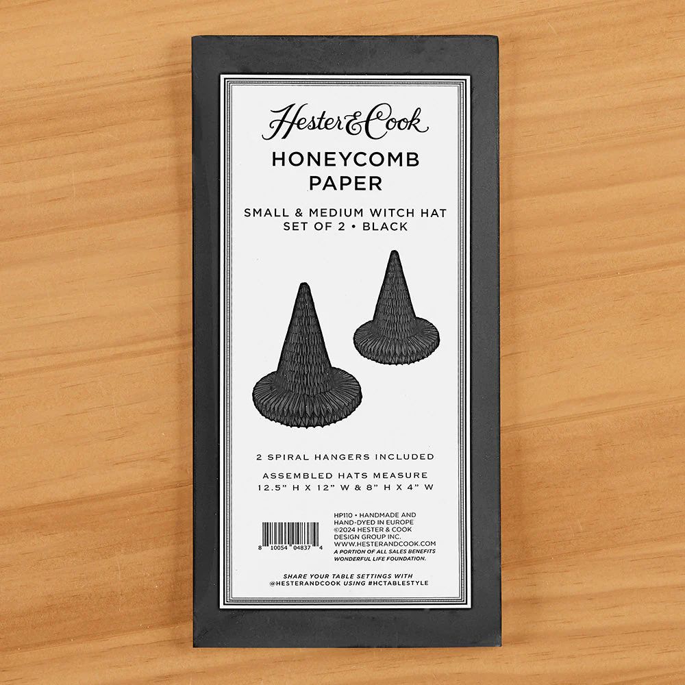 Hester & Cook Honeycomb Paper Party Decorations, Witch Hats - Image 3
