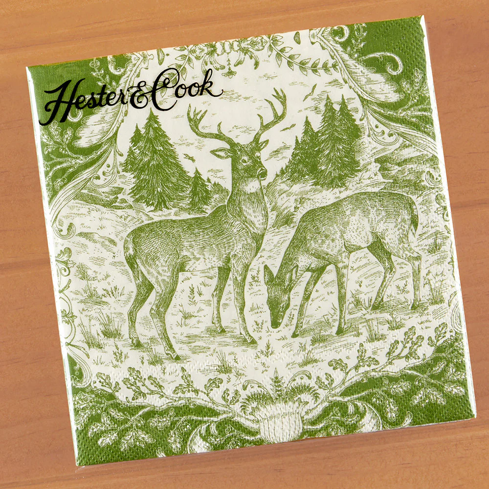 Hester & Cook Paper Napkins, Fable Toile - Image 2