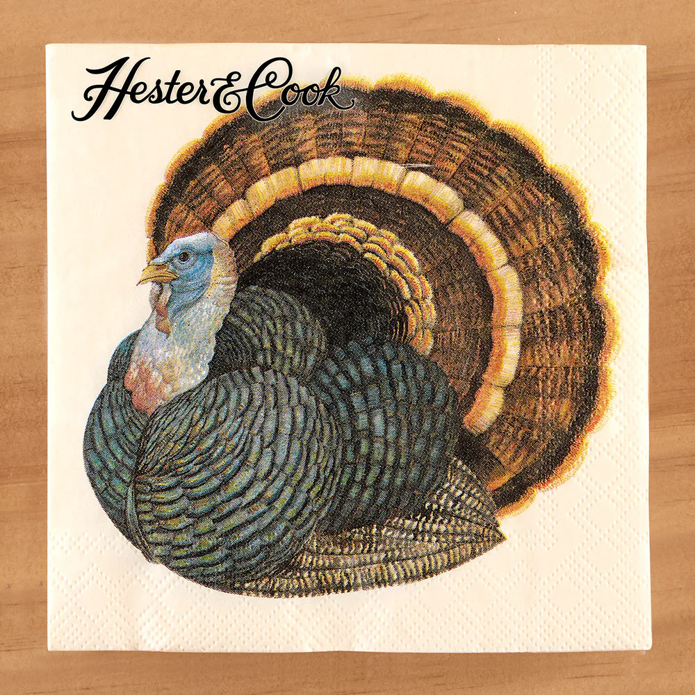 Hester & Cook Paper Napkins, Heritage Turkey - Image 2
