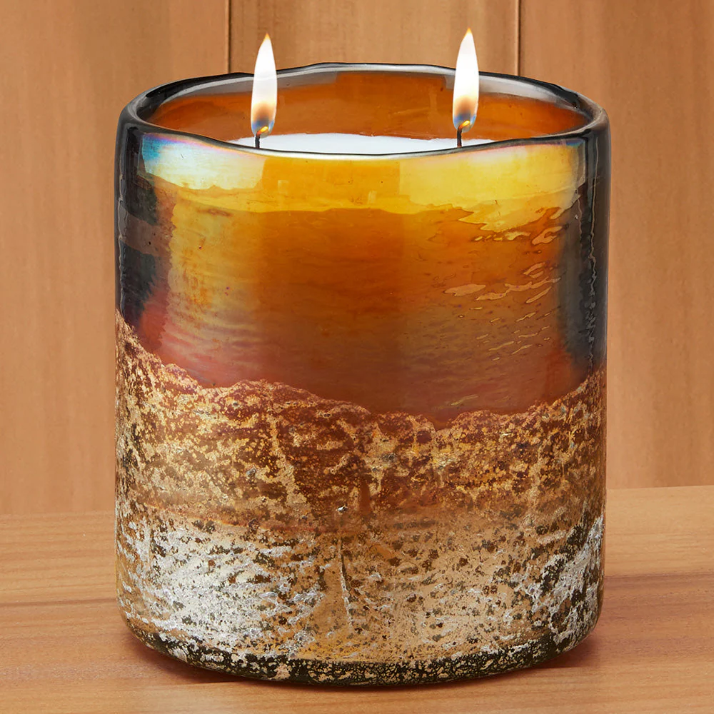 Himalayan Trading Post Handblown Glass Horizon Candle - Image 3