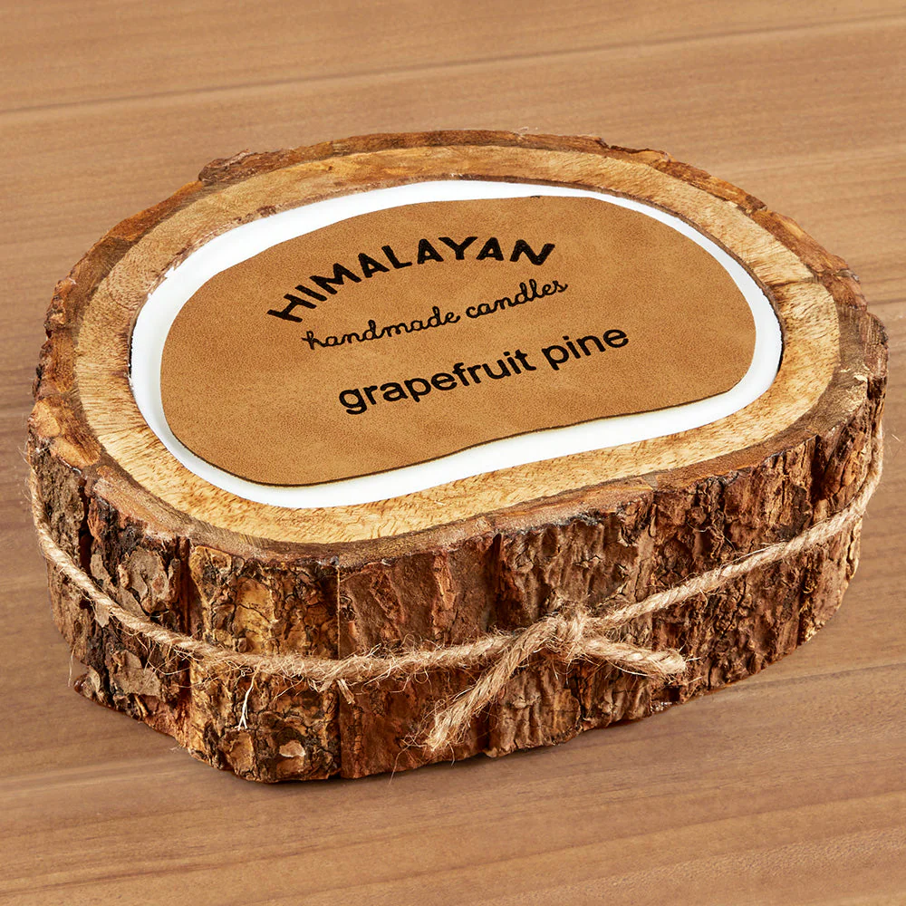 Himalayan Trading Post Irregular Tree Bark Candle - Image 2