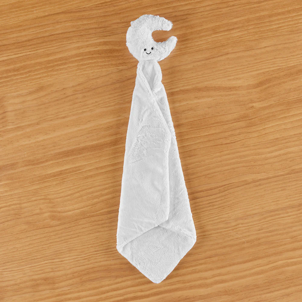 Jellycat Stuffed Animal Plush Soother Baby Blanket, Amuseables Moon - Image 3