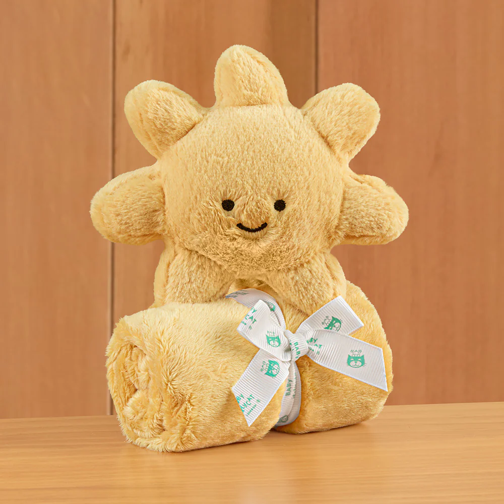 Jellycat Stuffed Animal Plush Soother Baby Blanket, Amuseables Sun