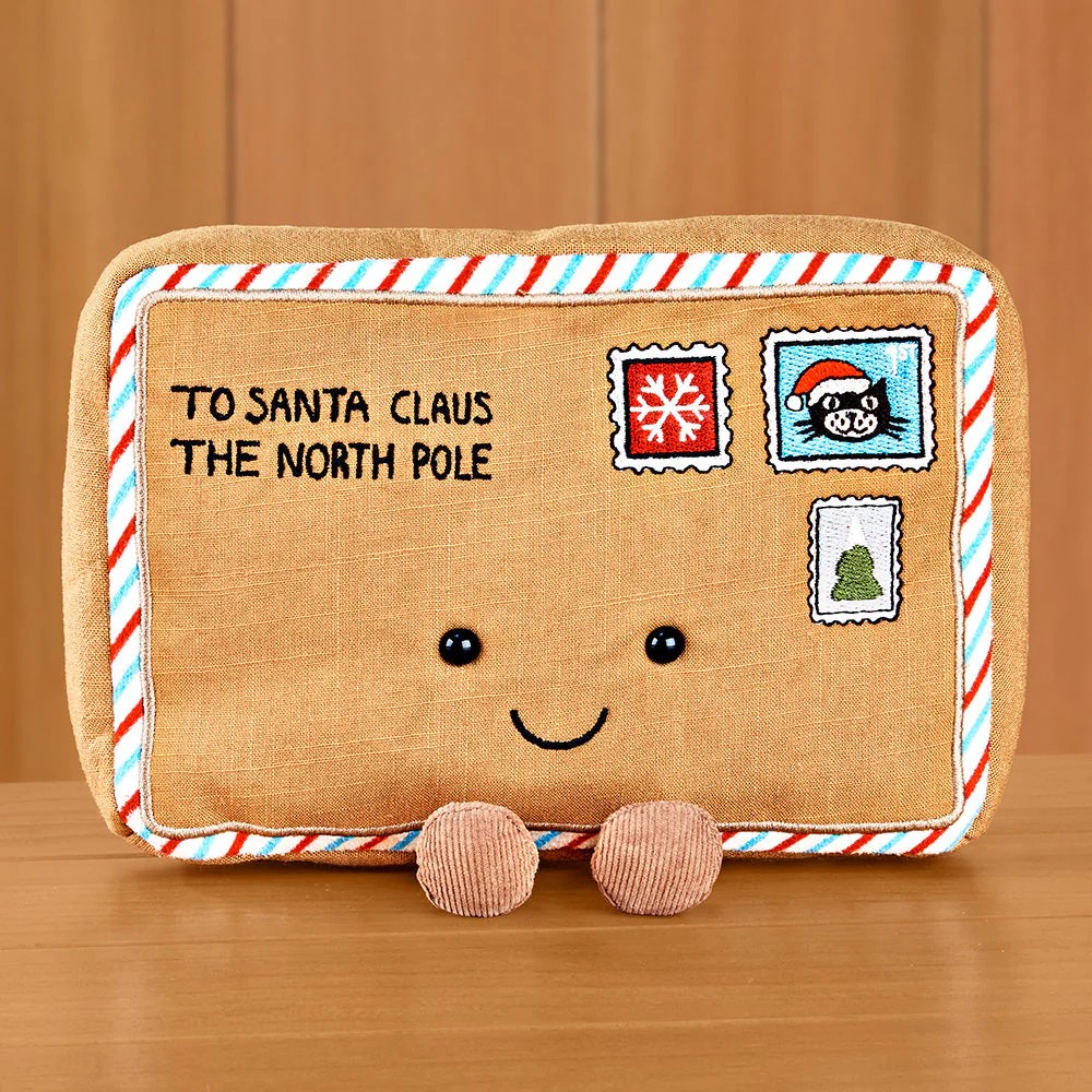 Jellycat Stuffed Animal Plush Toy, Amuseables Letter to Santa - Image 2