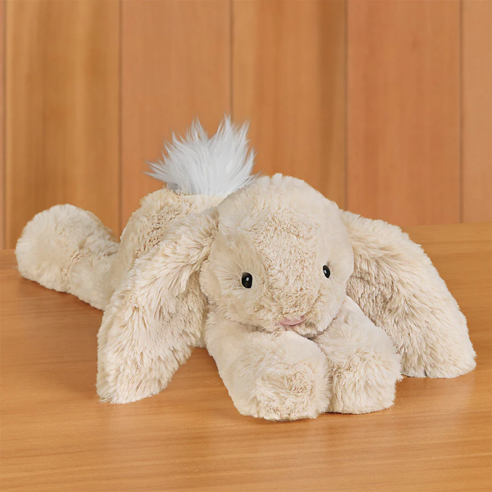 Jellycat Stuffed Animal Plush Toy, Smudge Rabbit Tan - Image 2