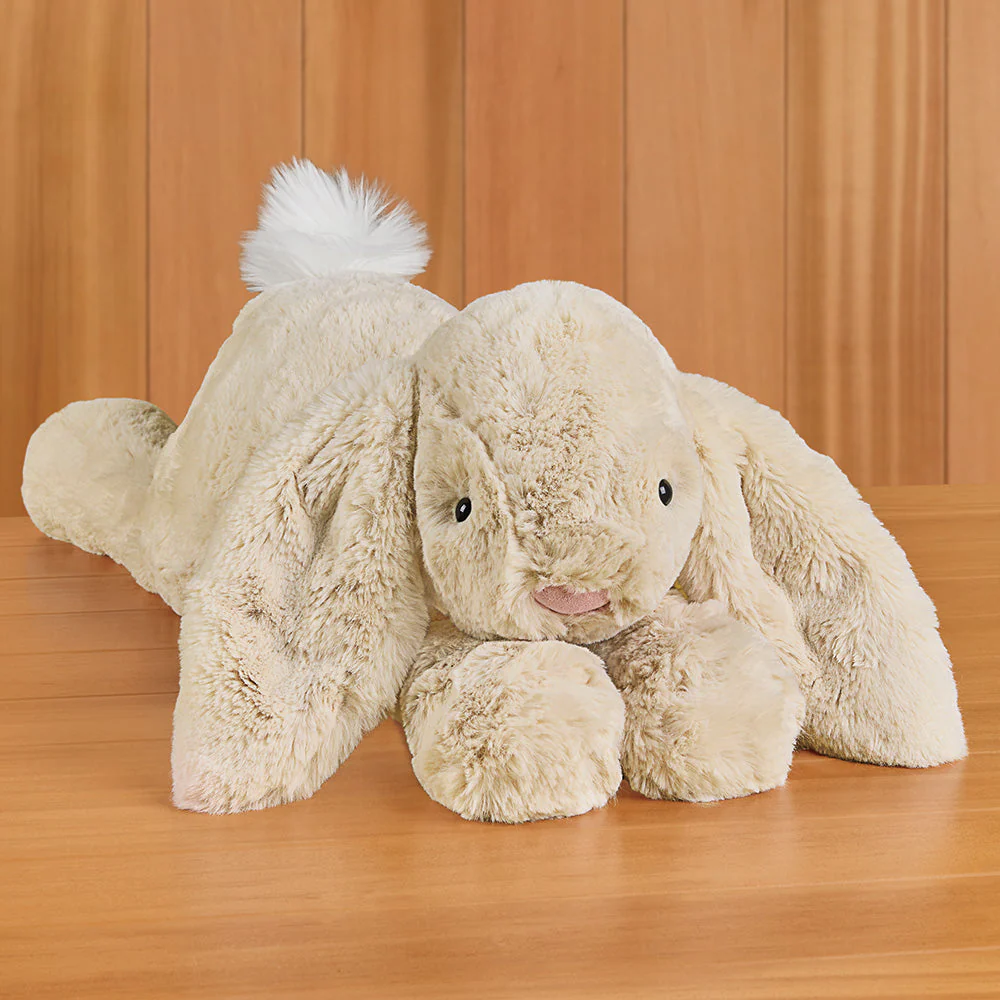 Jellycat Stuffed Animal Plush Toy, Smudge Rabbit Tan - Image 3
