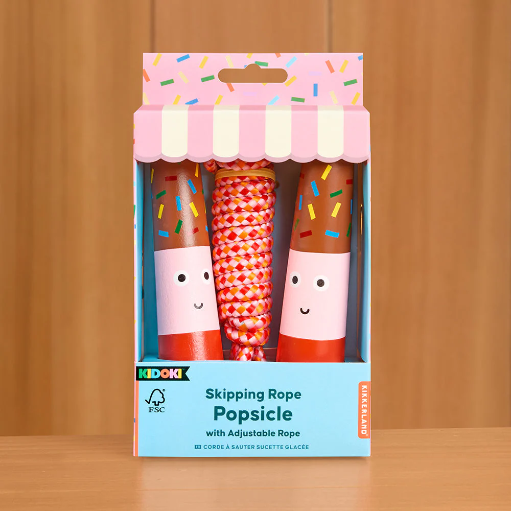 Kikkerland Kidoki Popsicle Skipping Jump Rope