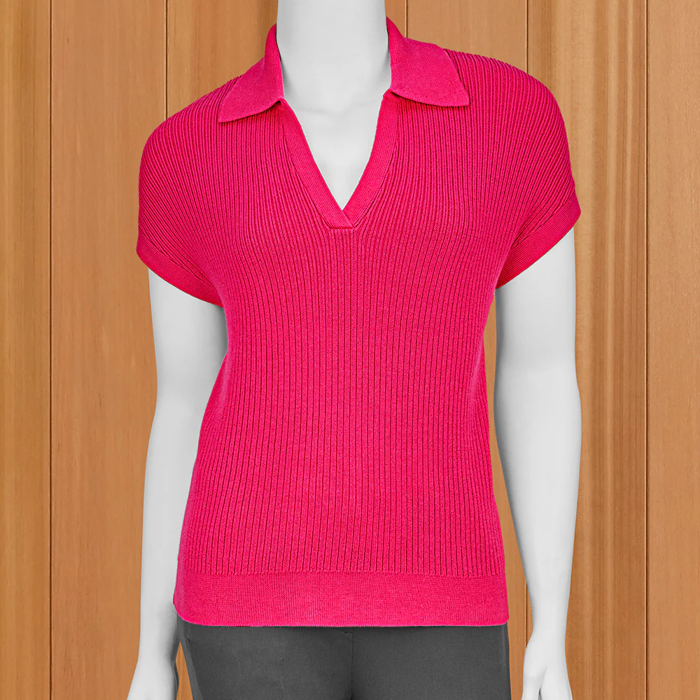 Kinross Lightweight Cap Sleeve Polo - Image 3