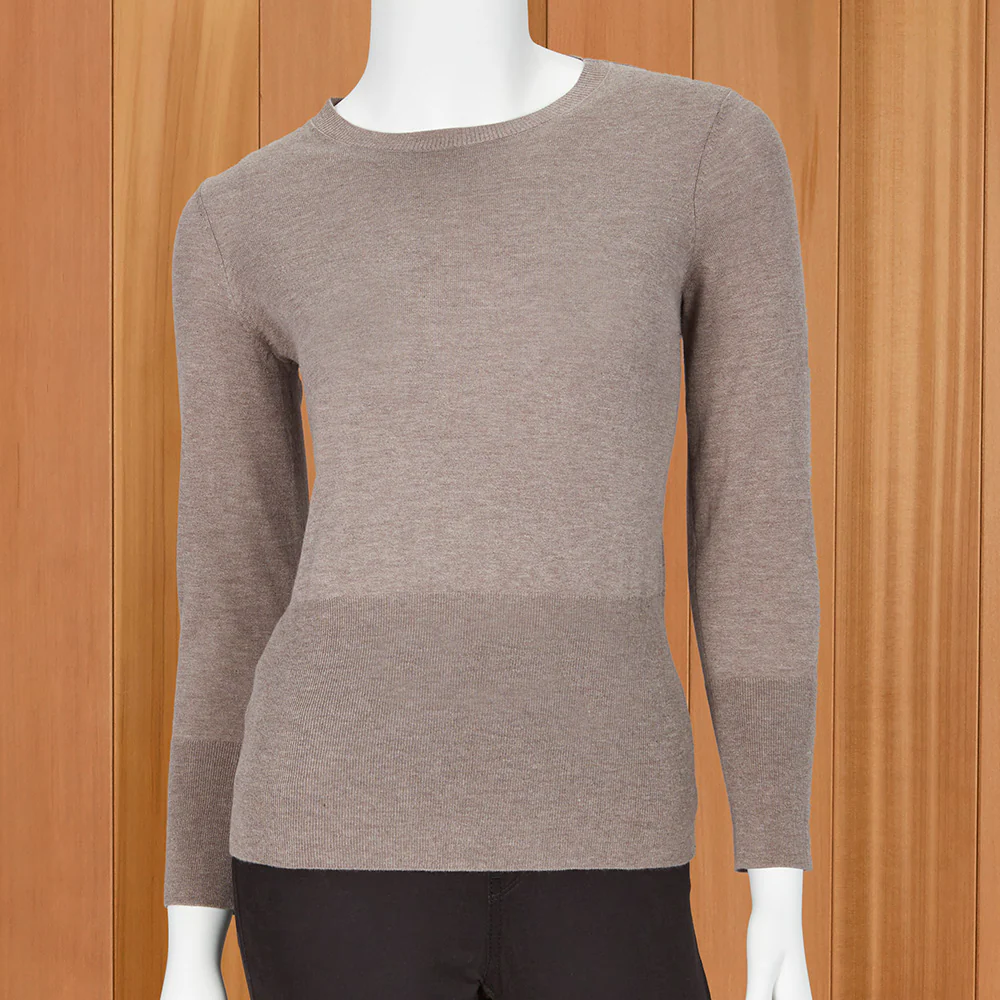 Kinross Women's Lightweight Banded-Bottom Sweater - Image 2
