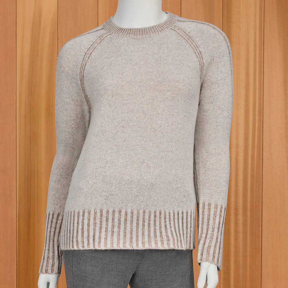 Kinross Women's Plaited-Rib Sweater - Image 3