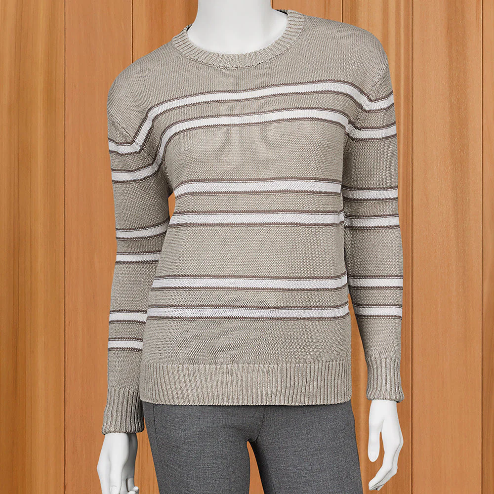 Kinross Women’s Striped Linen Sweater