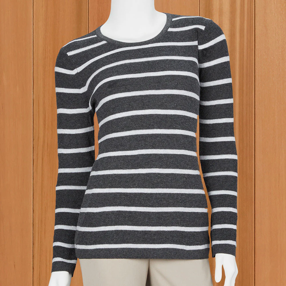Kinross Women's Striped Thermal Shirt - Image 2