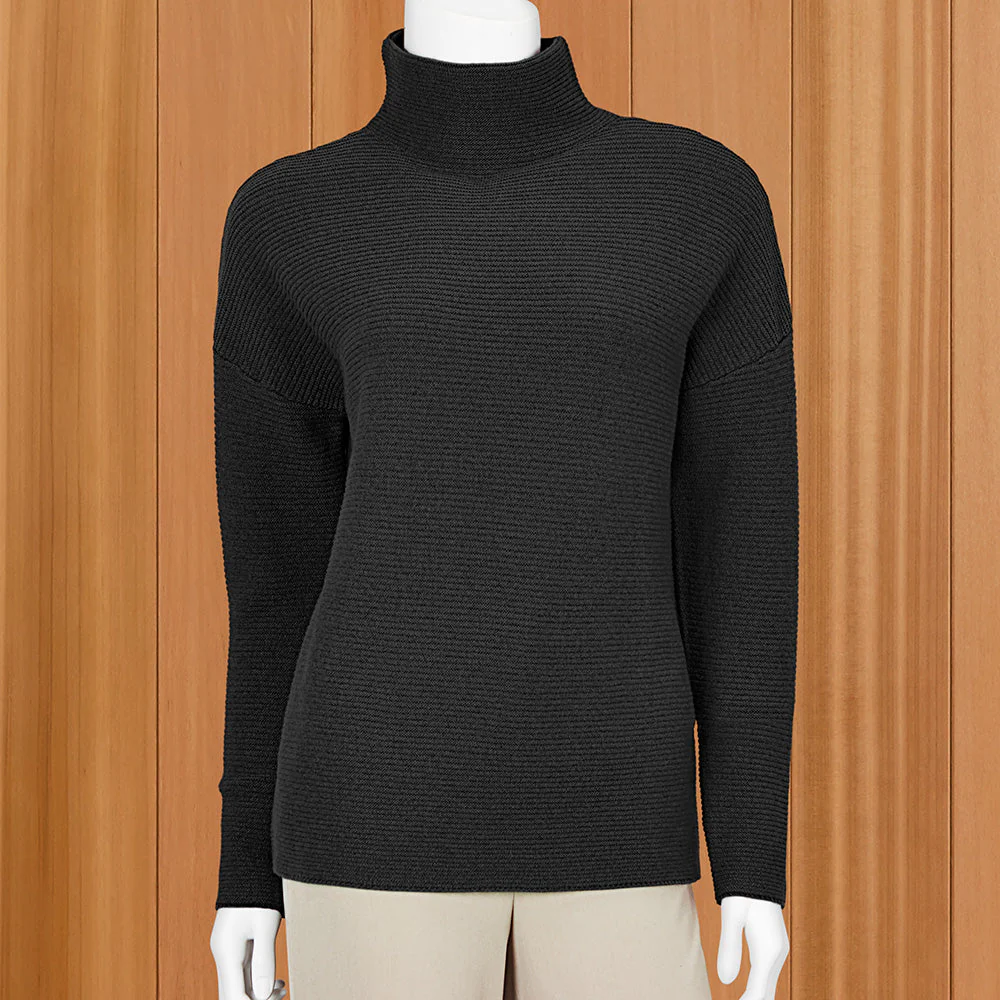 Kinross Women's Textured Turtleneck Sweater - Image 2