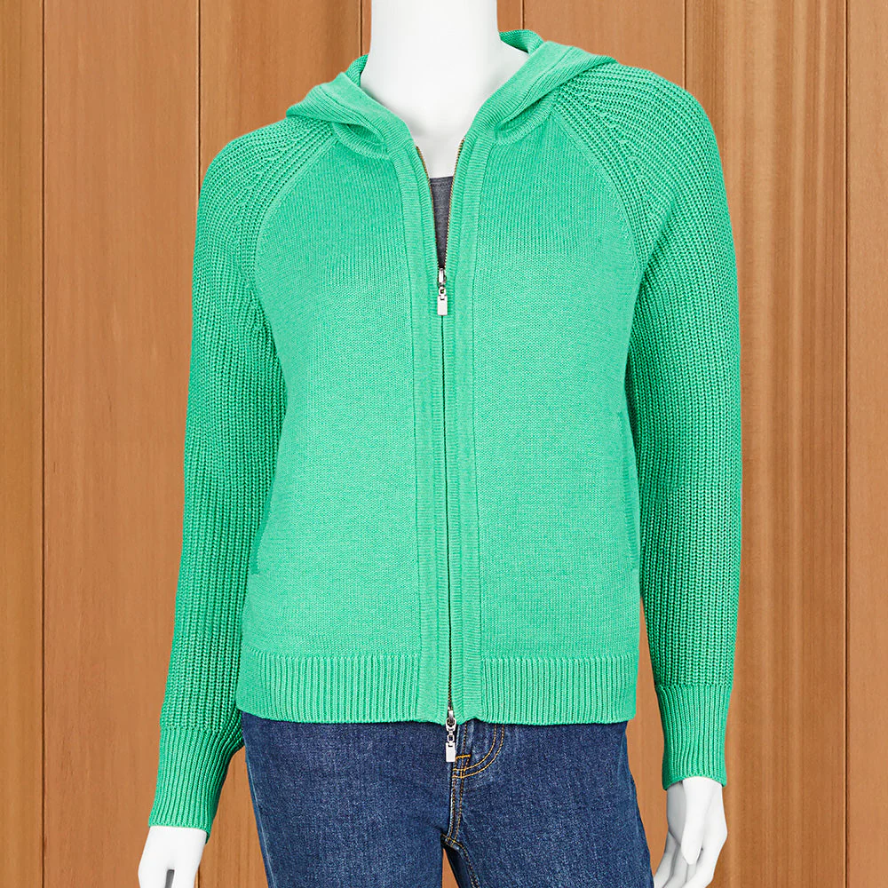 Kinross Women's Zip-Up Knit Hoodie