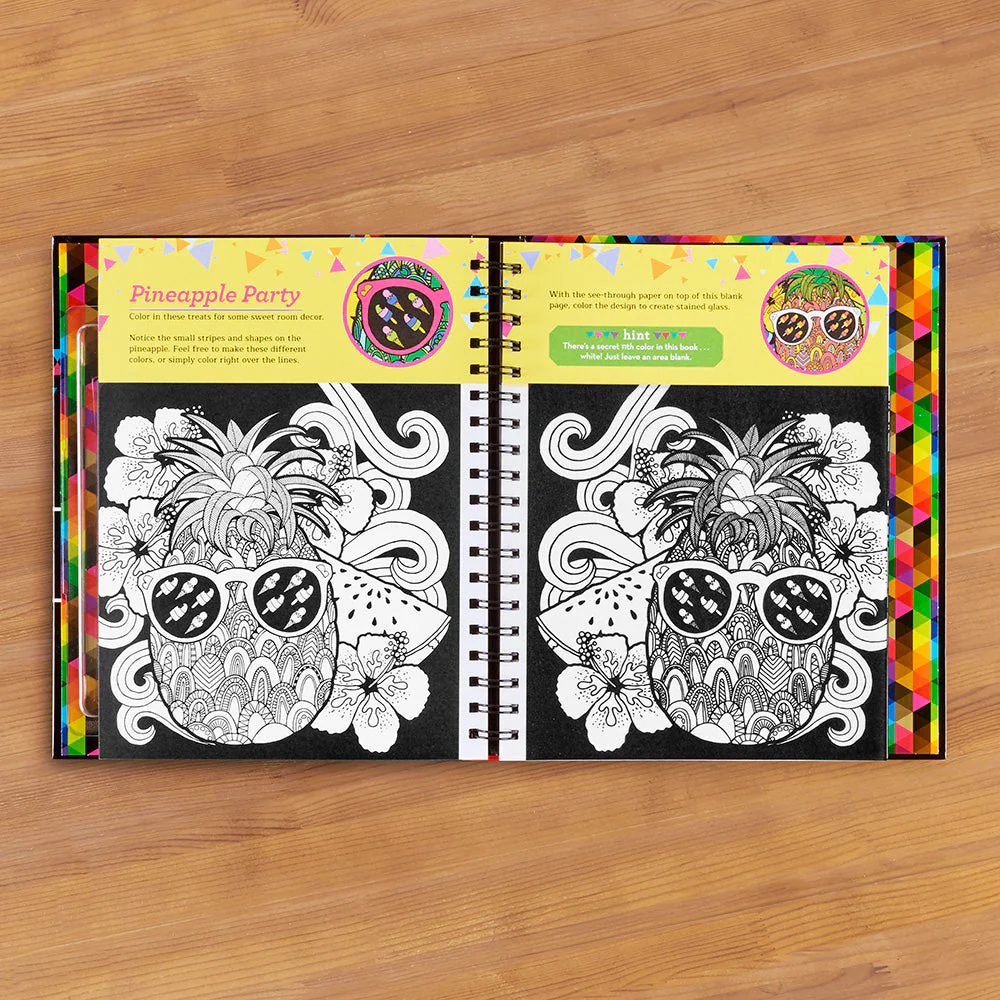 Klutz Stained Glass Art Book & Coloring Kit - Image 2