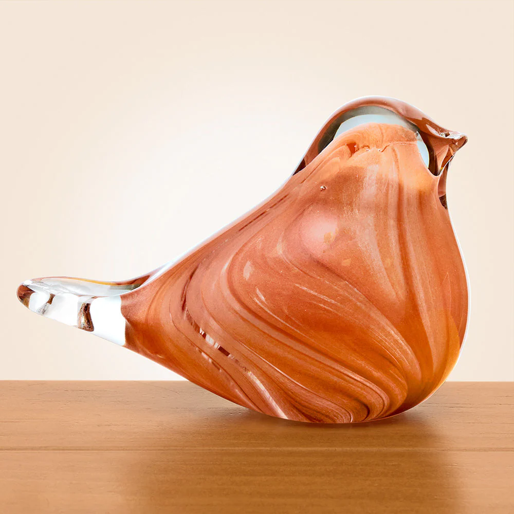 Little Finches Glass Bird Figurine - Image 2