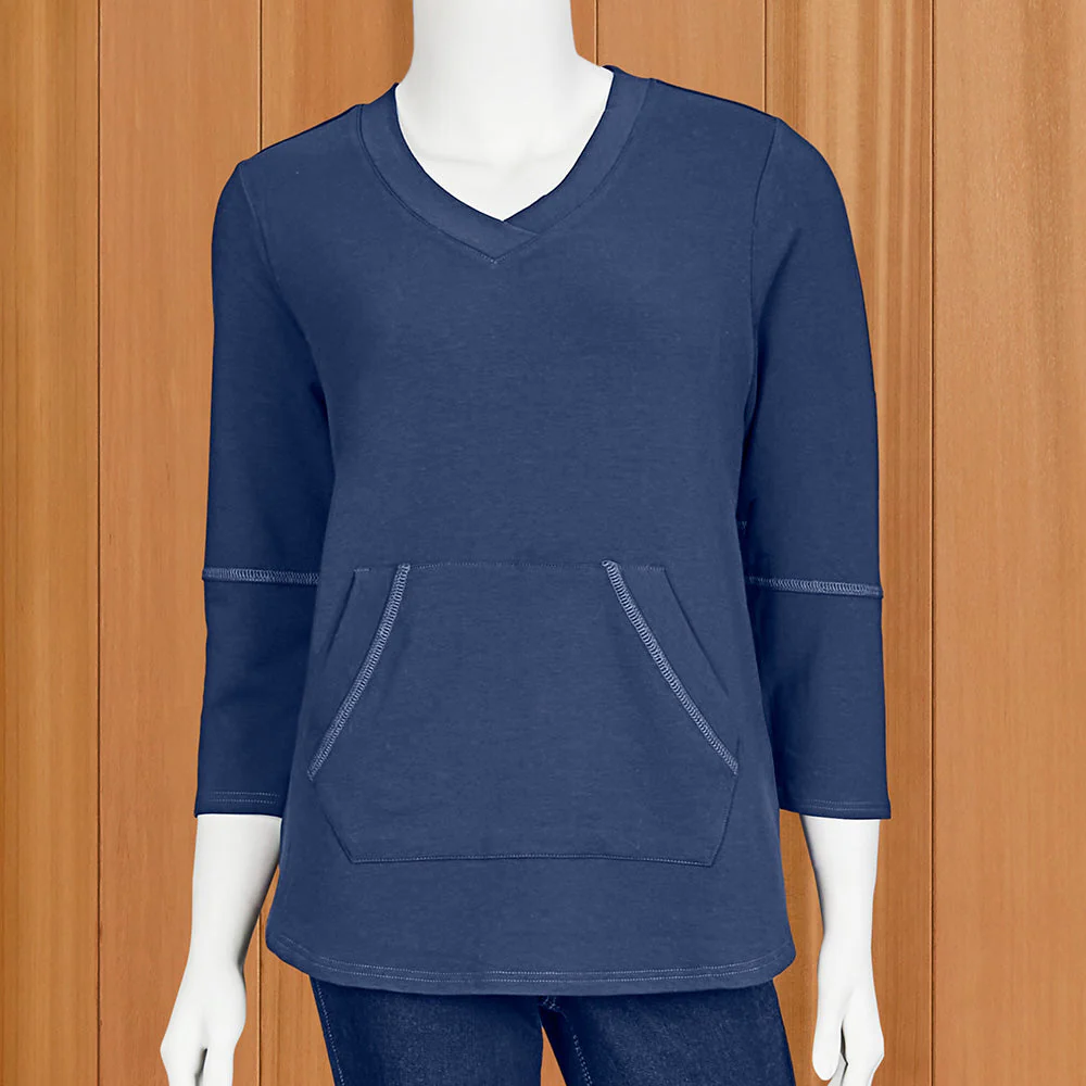 Lulu-B Super-Soft Kangaroo Pocket Pullover - Image 2