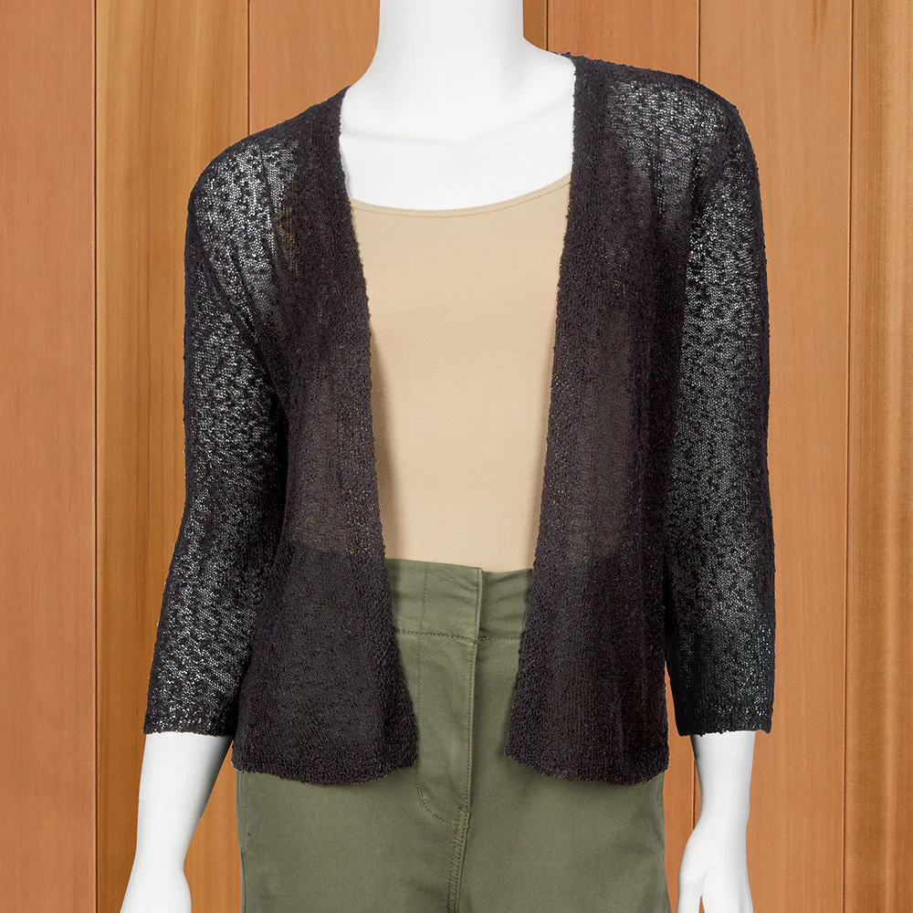 LuLu-B Women's Lightweight Airy Mesh Cardigan - Image 2