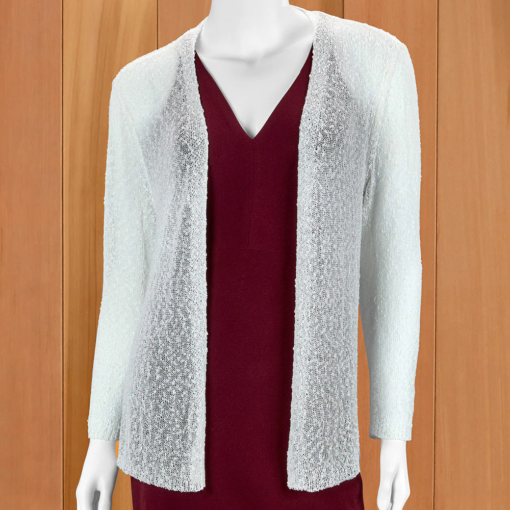 LuLu-B Women's Lightweight Airy Mesh Cardigan - Image 3