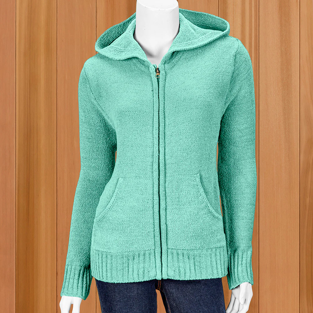 Lulu-B Women's Lightweight Chenille Hoodie Jacket