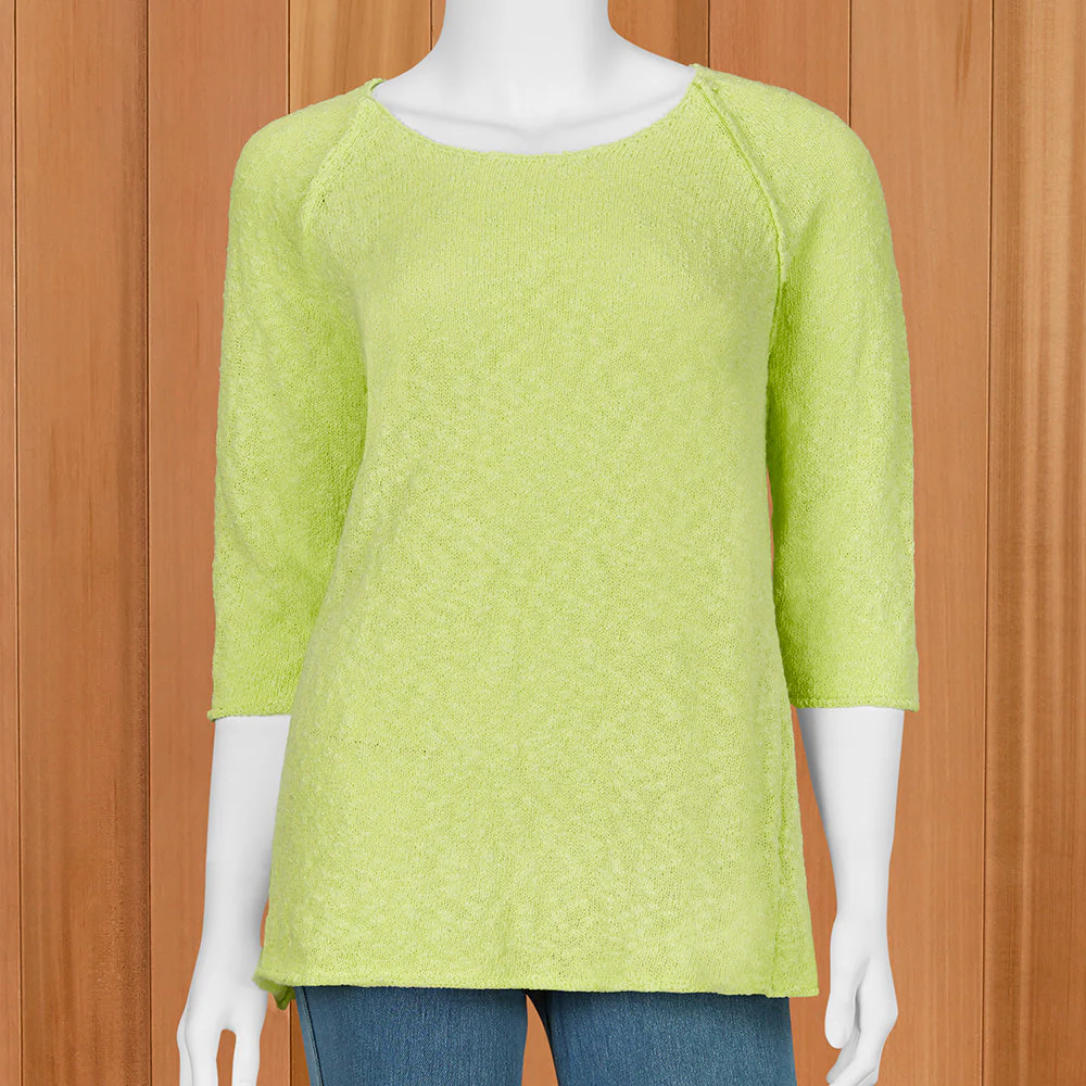 LuLu-B Women's Lightweight Raglan Sweater