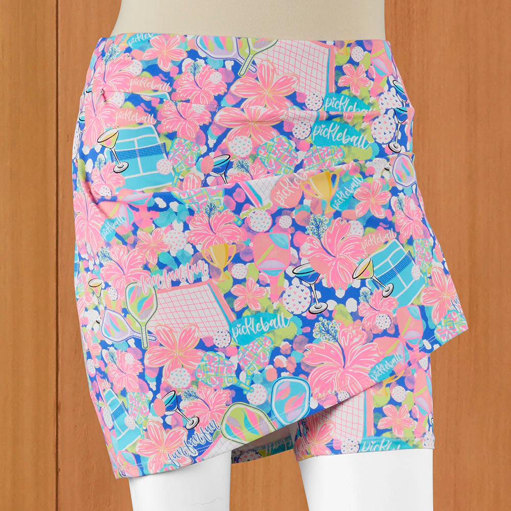 LuLu-B Women's Pull-On Sun Protection Sport Skort, Pickleball - Image 2