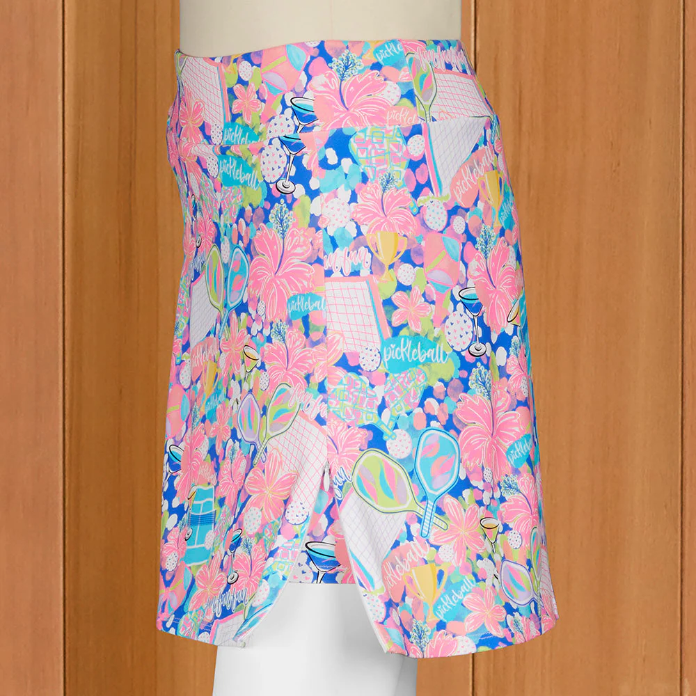 LuLu-B Women's Pull-On Sun Protection Sport Skort, Pickleball - Image 3
