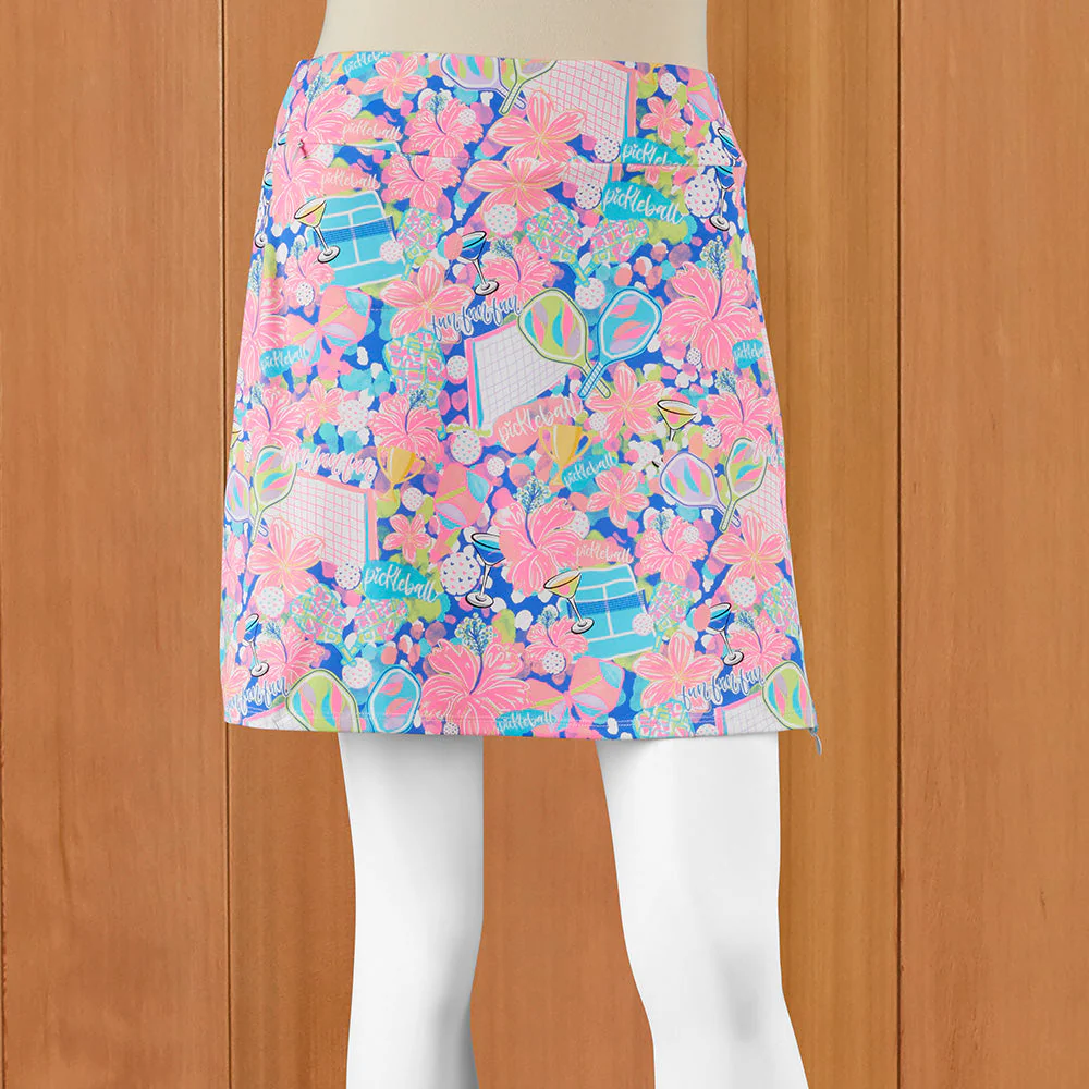 LuLu-B Women's Pull-On Sun Protection Sport Skort, Pickleball - Image 4
