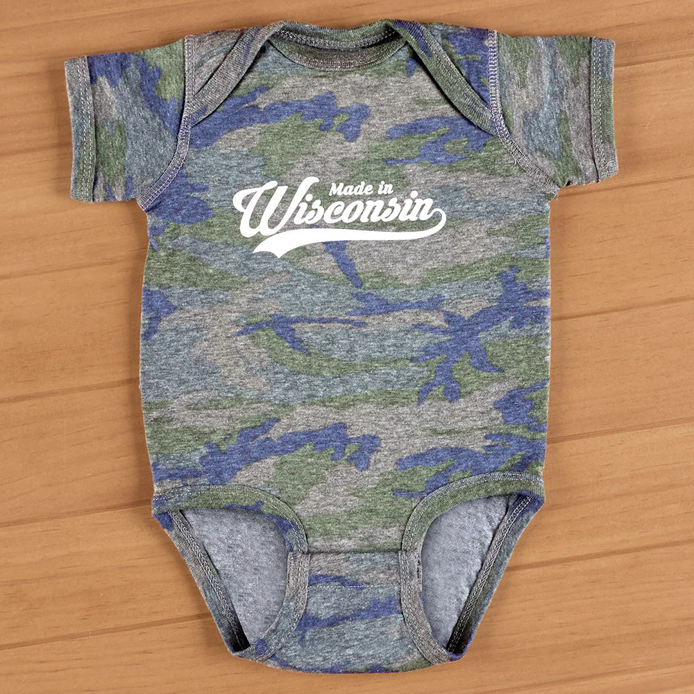"Made in Wisconsin" Onesie - Image 2