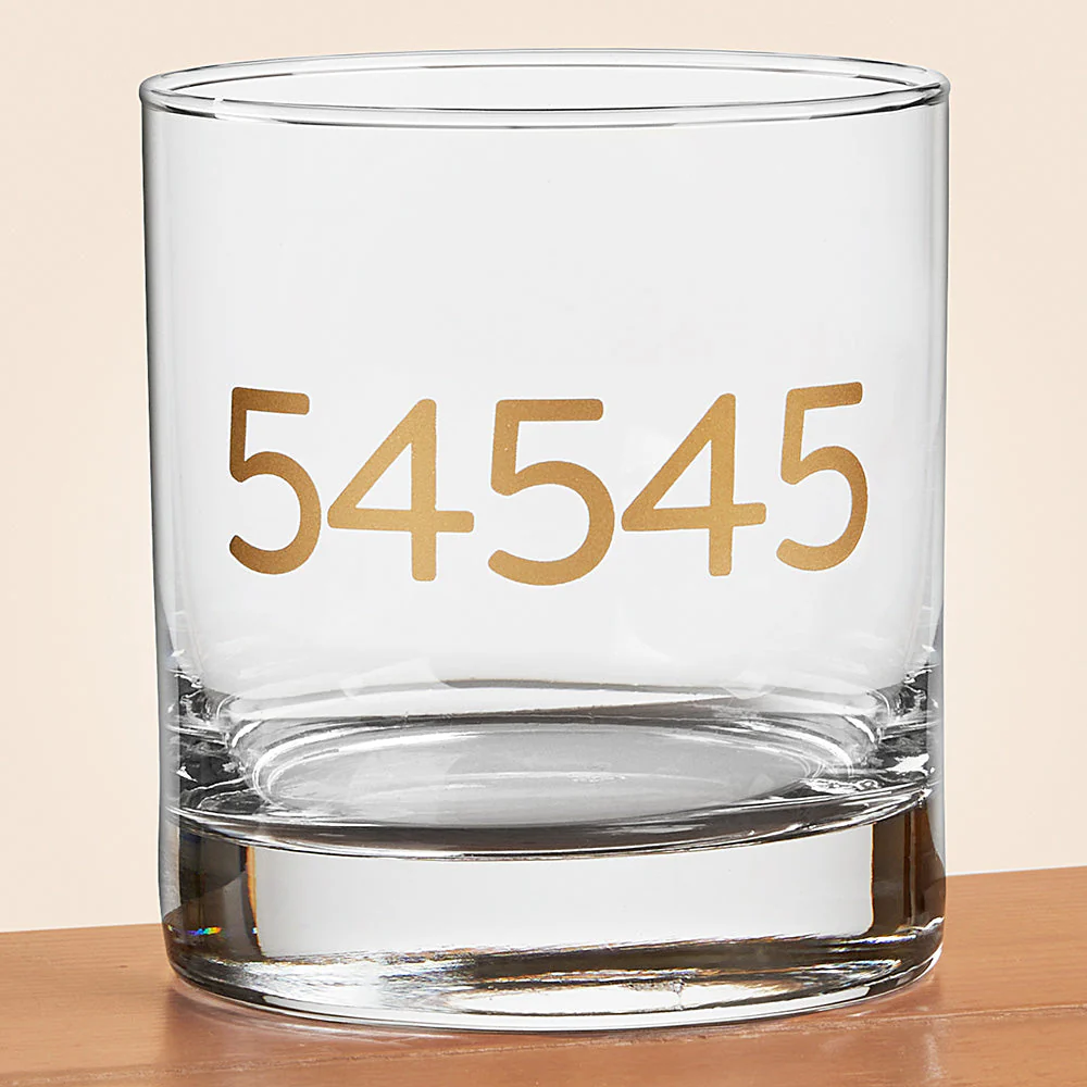 Manitowish Waters Zip Code Rocks Glass - Image 3