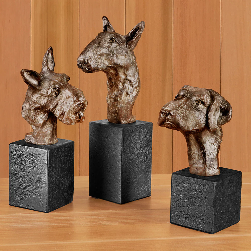 "Man's Best Friend" Iron Dog Bust - Image 4
