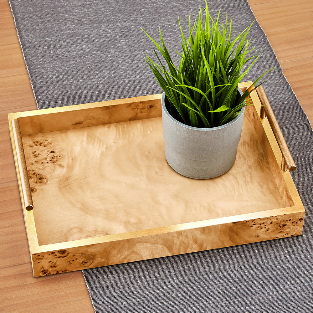 Maple Burl Wood Serving Tray