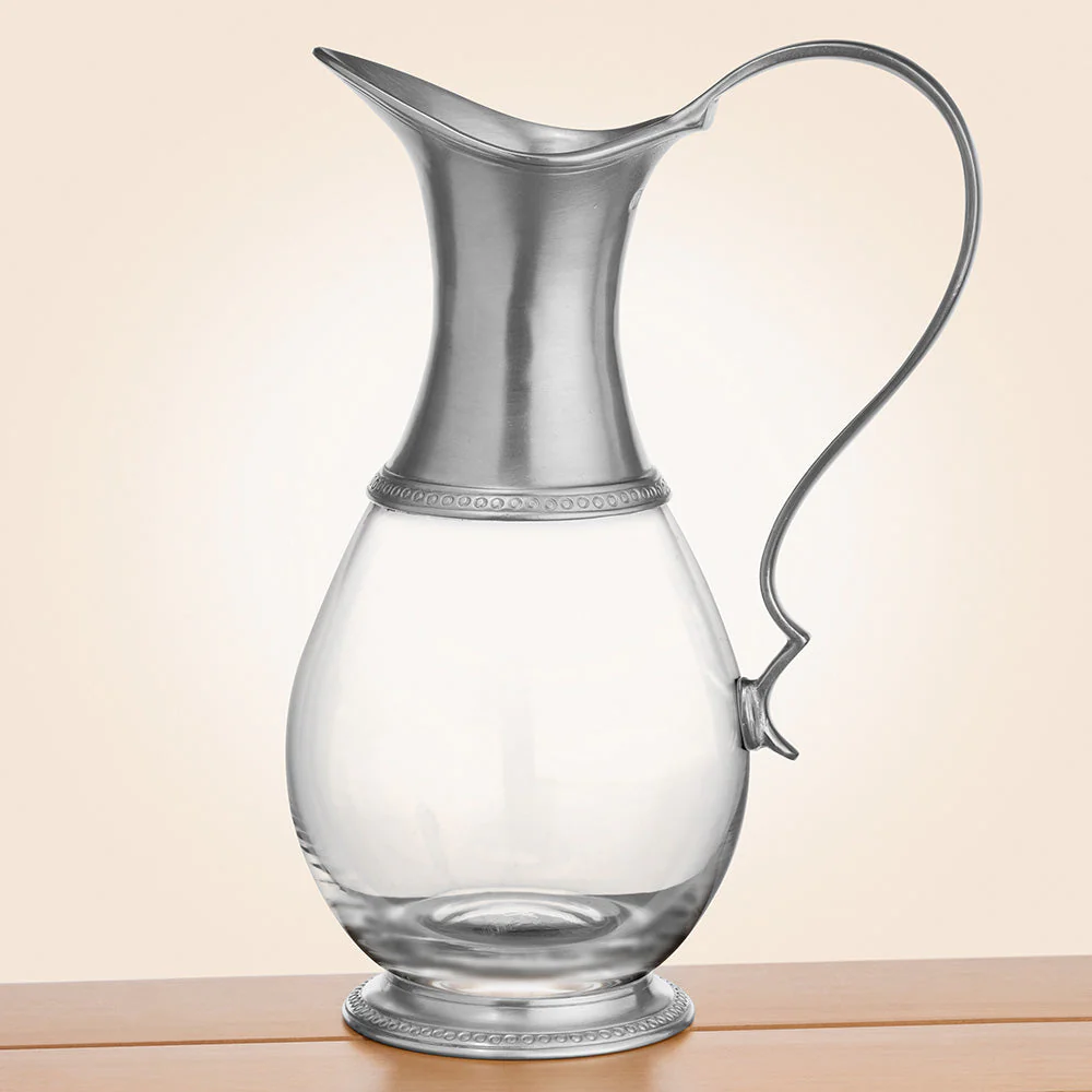 MATCH Crystal and Pewter Pitcher