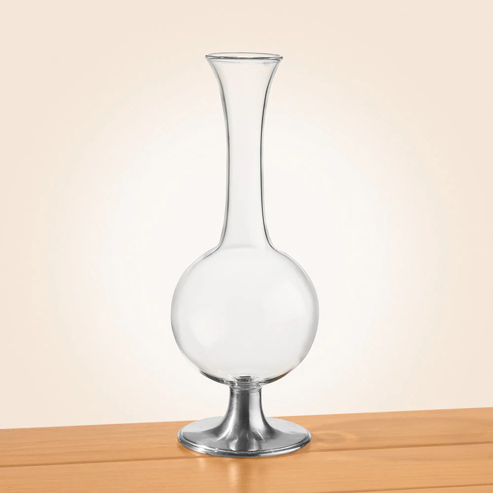MATCH Pewter-Footed Crystal Bud Vase - Image 3