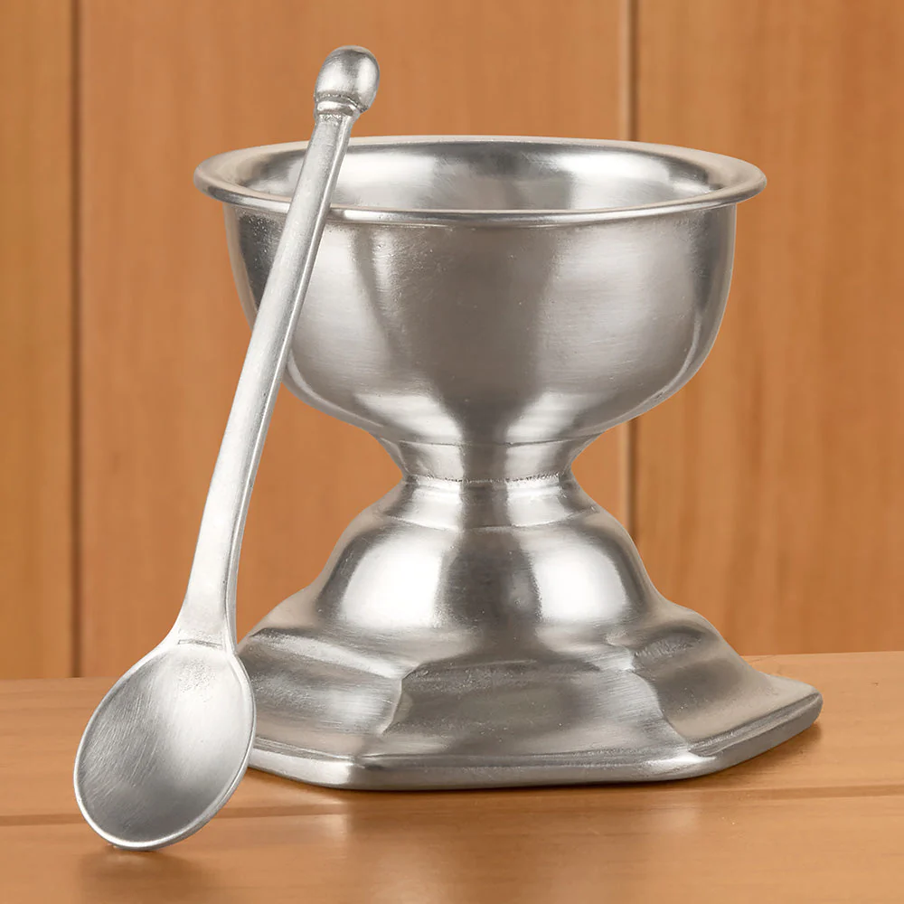 MATCH Salt Cellar Footed Bowl with Spoon - Image 2