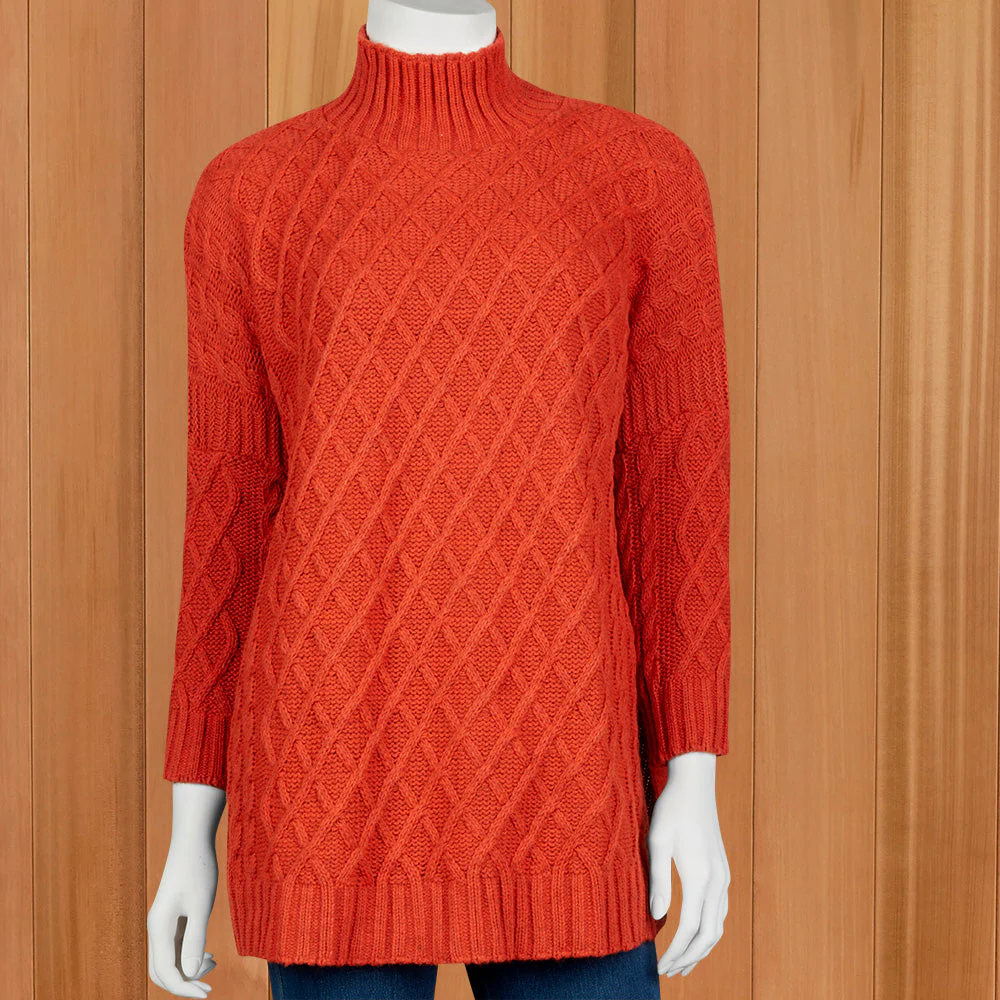 Mer-Sea Women's Lisbon Lattice Front Traveler Sweater - Image 3
