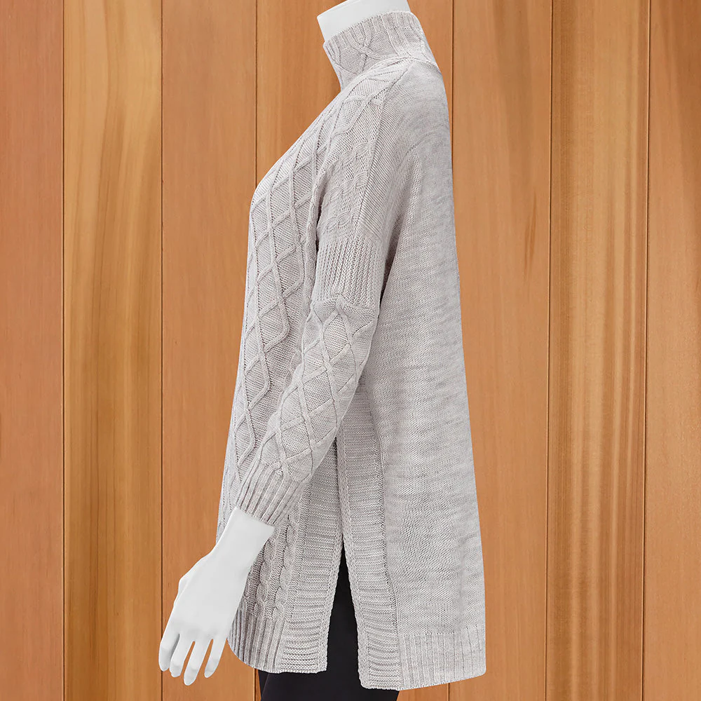 Mer-Sea Women's Lisbon Lattice Front Traveler Sweater - Image 8