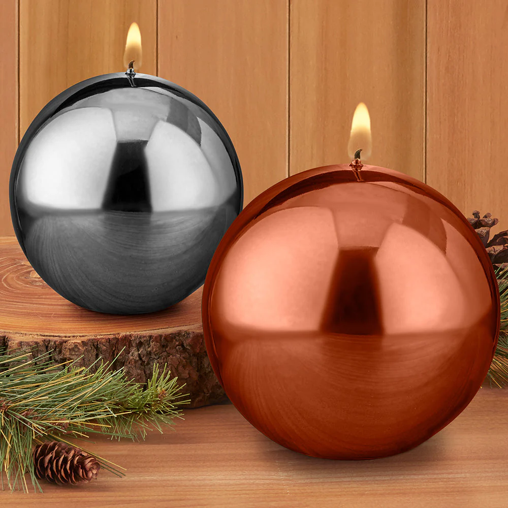 Metallic Ball Candle