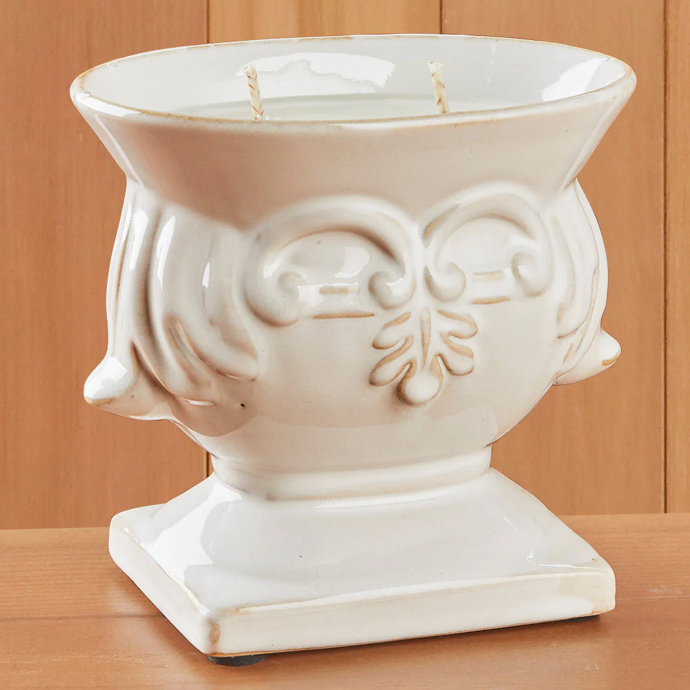 Mixture Cream Ceramic Farmhouse Jar Candles - Siberian Fir - Image 3
