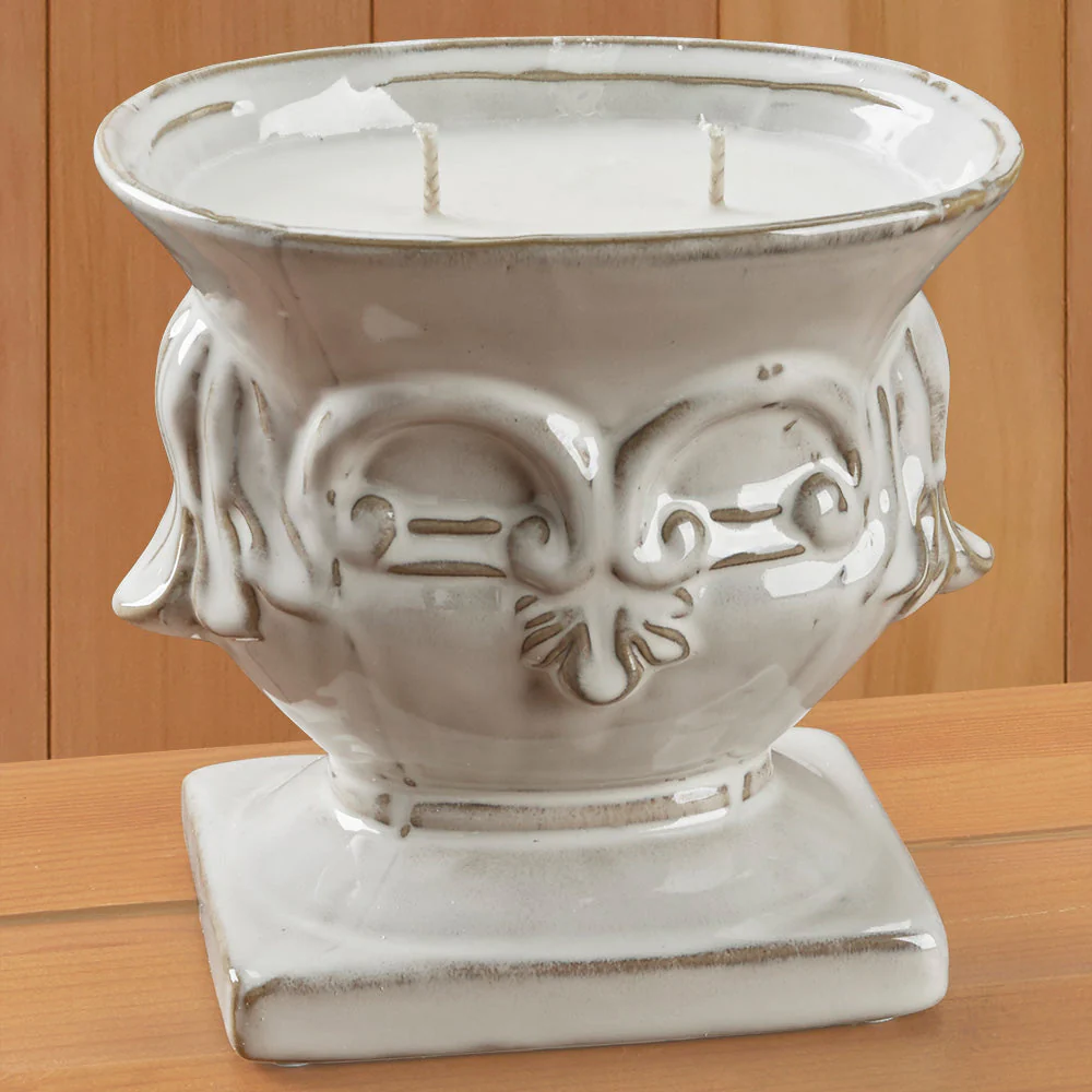 Mixture Cream Ceramic Farmhouse Jar Candles - Siberian Fir - Image 4