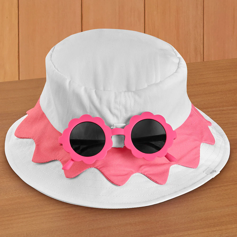 Mud Pie Toddler Sun Hat & Sunglasses Set - Image 3