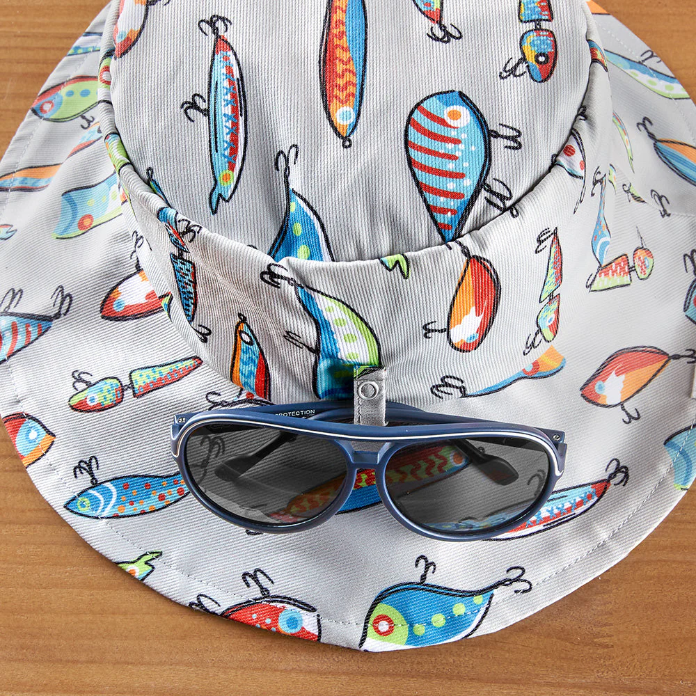 Mud Pie Toddler Sun Hat & Sunglasses Set - Image 6