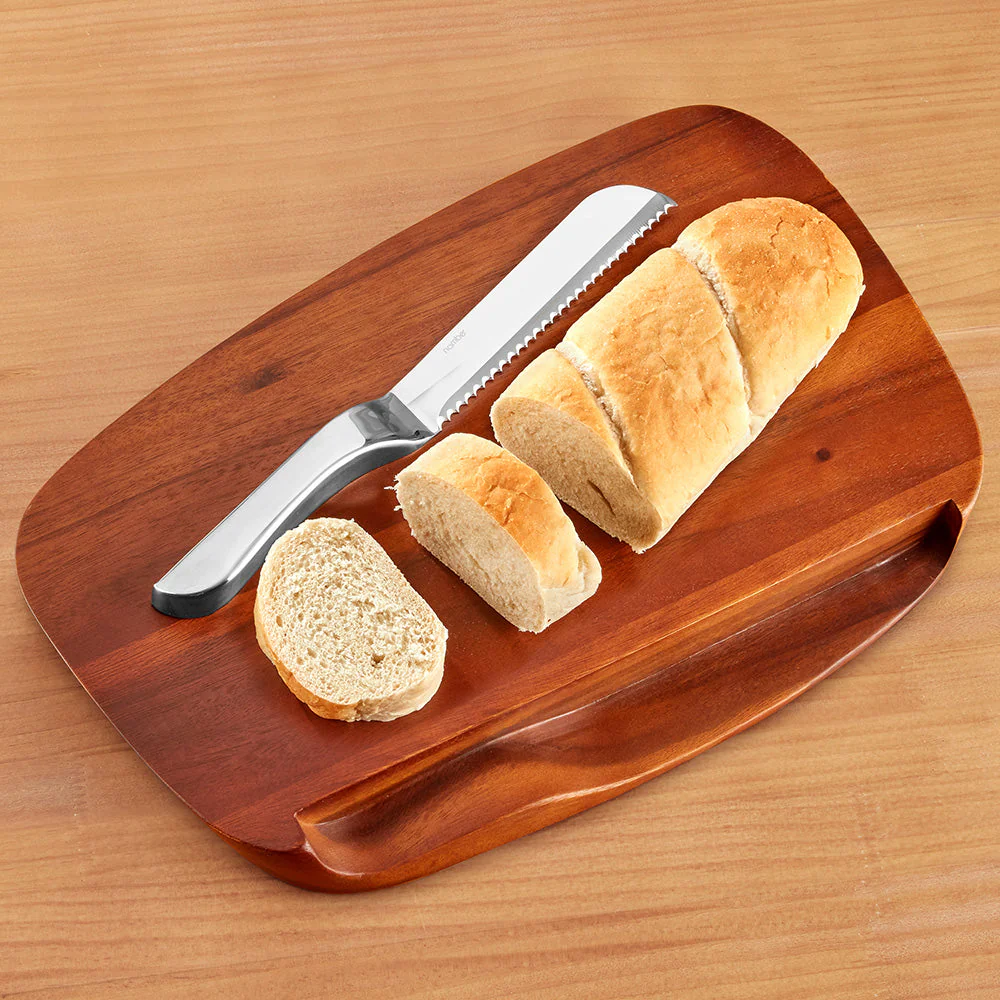 Nambé Blend Bread Cutting Board with Knife - Image 2