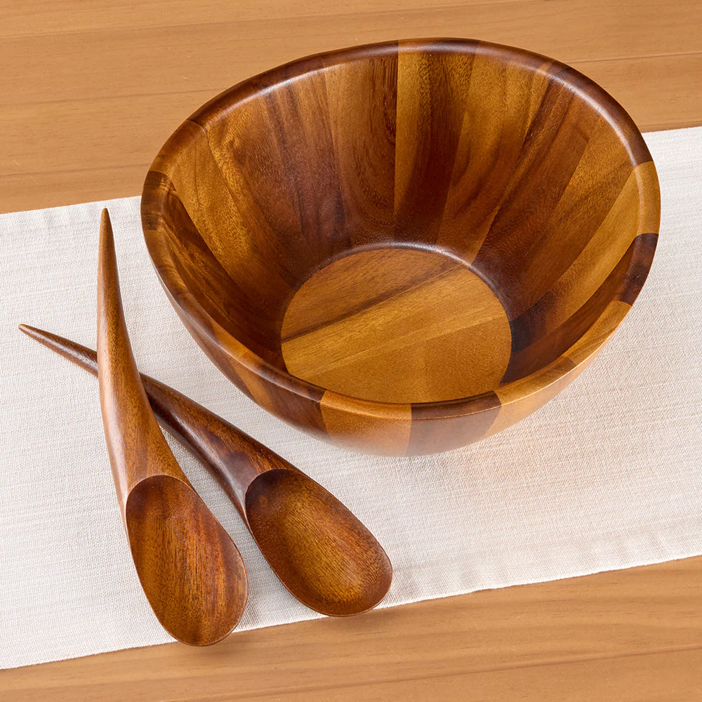 Nambé Harmony Salad Bowl and Servers Set - Image 2