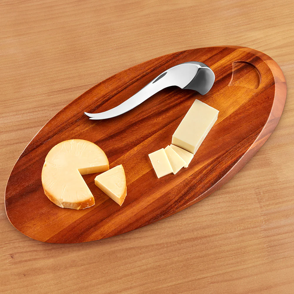 Nambé Swoop Cutting Board with Cheese Knife - Image 2