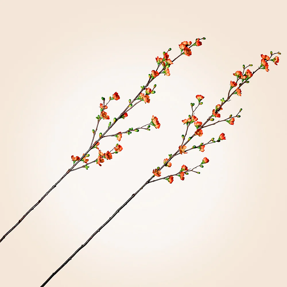 Napa Home & Garden Faux Quince Blossom Branch - Image 3
