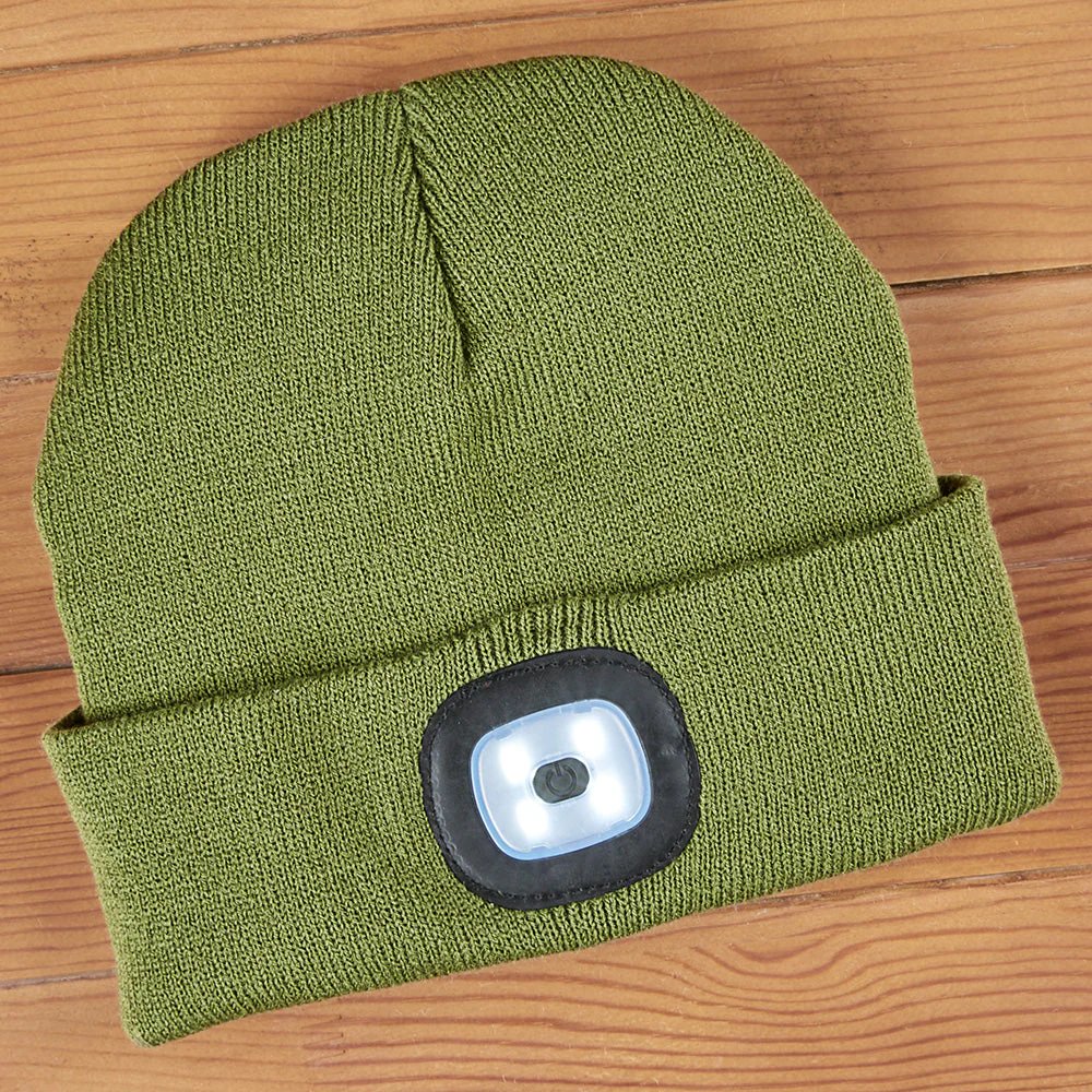 Night Scope Rechargeable LED Light Beanie, Men's - Image 4
