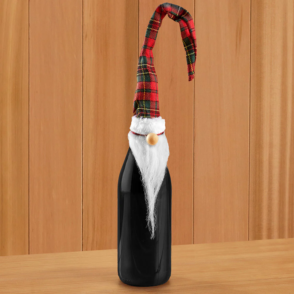 Perfectly Plaid Gnome Bottle Topper - Image 2