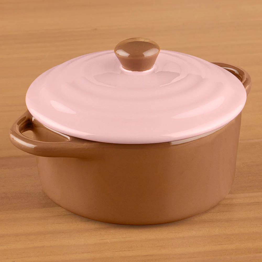 Petite Stoneware Lidded Baker - Image 6
